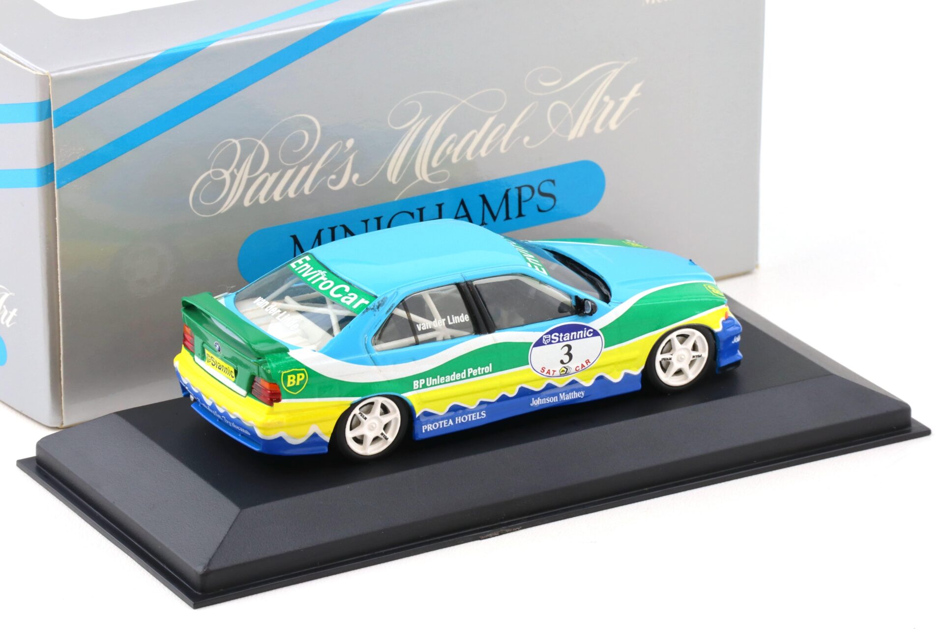 1:43 Minichamps BMW 318 is/4 E36 Stannic TCC South Africa #3 S. van der Linde