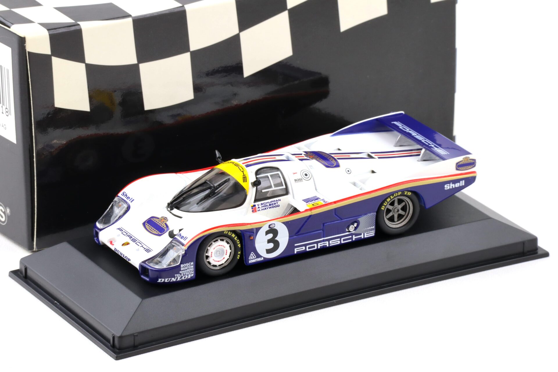 1:43 Minichamps Porsche 956 L 1st Le Mans 1983 Schuppan/Holbert/Haywood #3