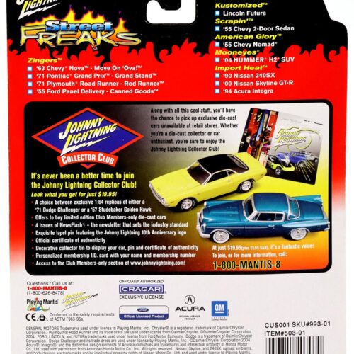 1:64 Johnny Lightning '00 Nissan Skyline GT-R white/ black Street Freaks