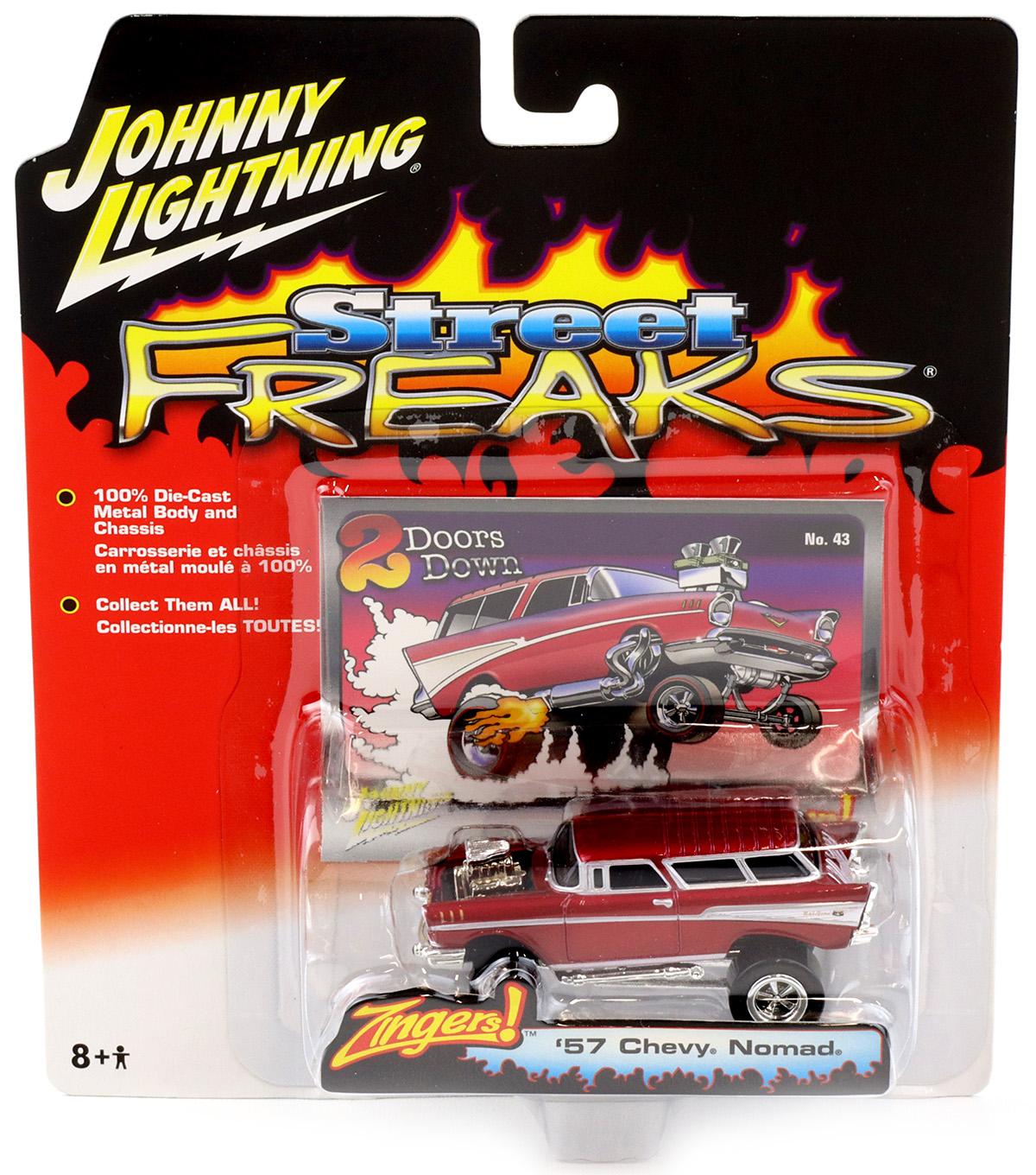 1:64 Johnny Lightning '57 Chevy Nomad red metallic Street Freaks