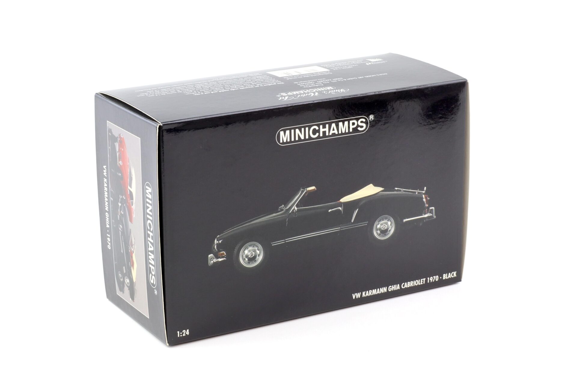 1:24 Minichamps VW Karmann Ghia Cabriolet black 1970