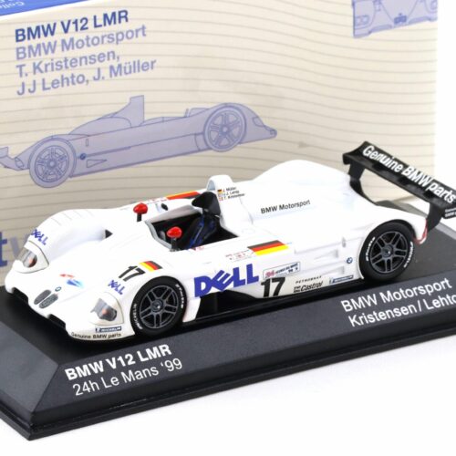 1:43 Minichamps BMW V12 LMR 24h Le Mans 1999 Kristensen #17 DEALER VERSION