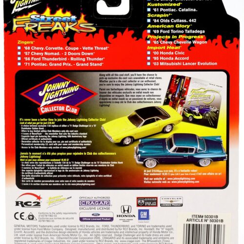 1:64 Johnny Lightning '68 Corvette Coupe orange/ purple Street Freaks