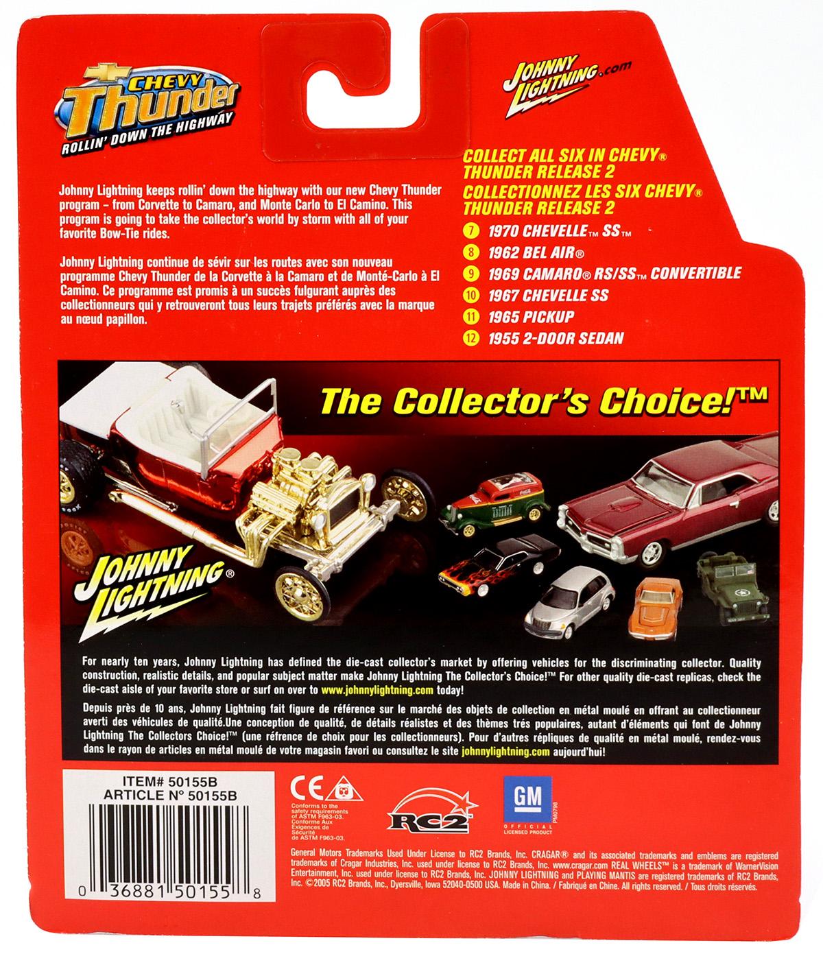 1:64 Johnny Lightning 1967 Chevy Chevelle SS light blue metallic Chevy Thunder