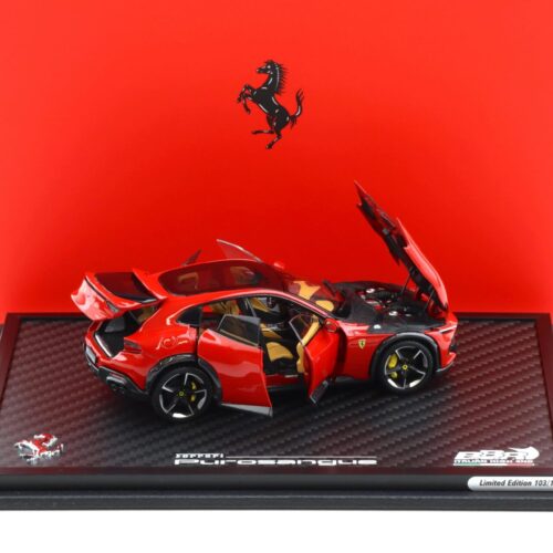 1:43 BBR Ferrari Purosangue Panoramic roof Rosso Corsa red DIECAST Special box - Limited 150 pcs.