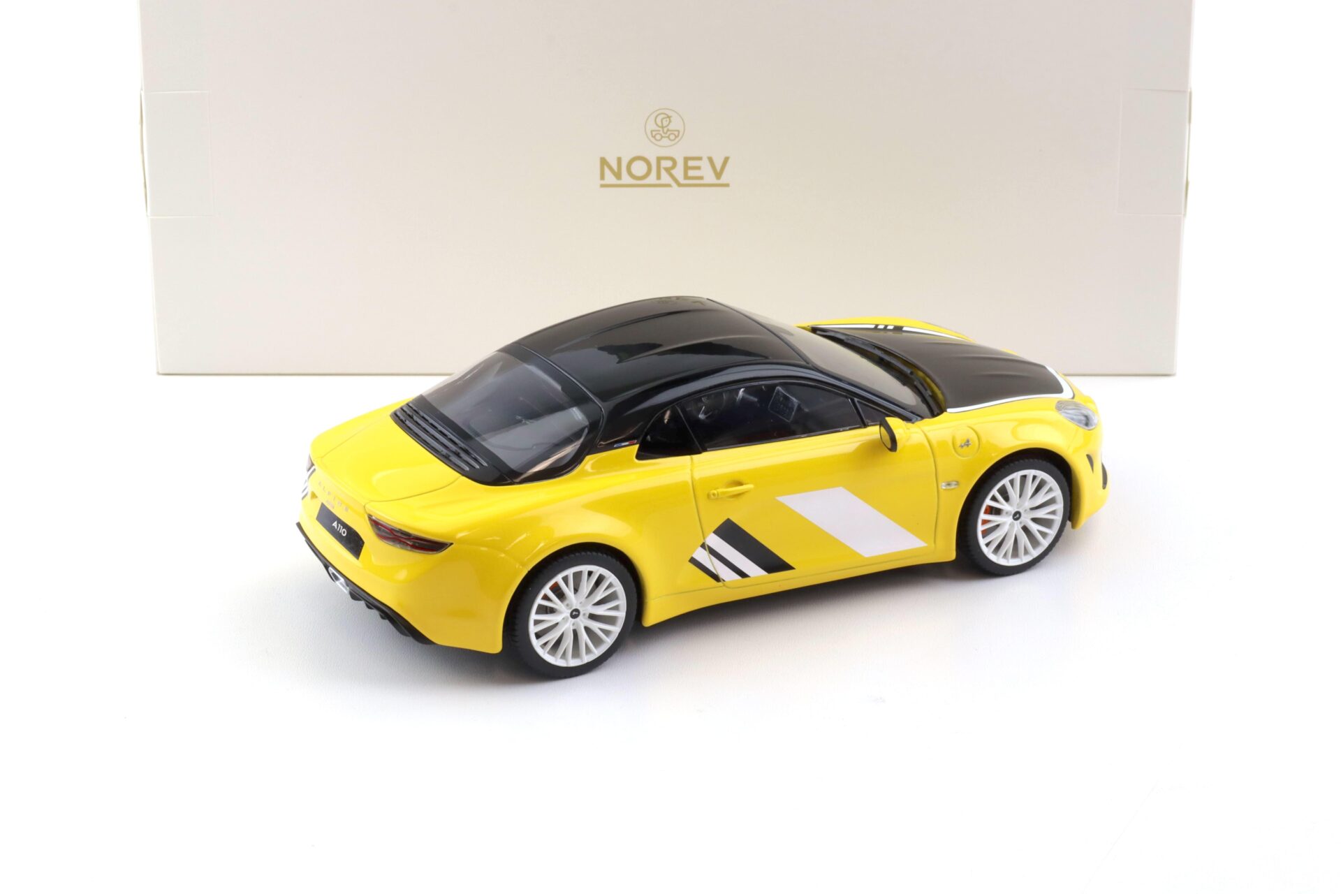 1:18 Norev Alpine A110 Tour de Corse 75 yellow/ black 2023 - Limited 150 pcs.