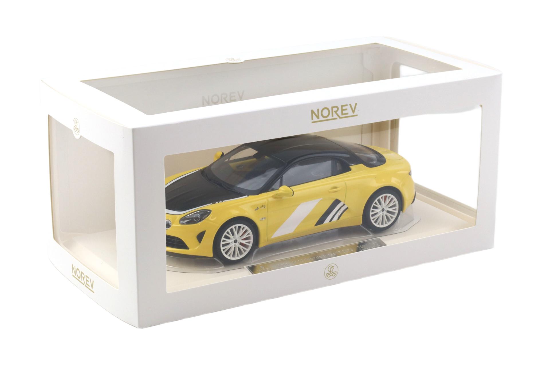 1:18 Norev Alpine A110 Tour de Corse 75 yellow/ black 2023 - Limited 150 pcs.
