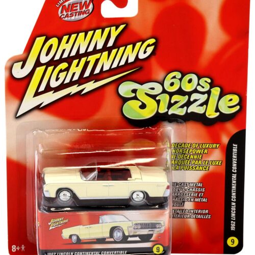 1:64 Johnny Lightning 1962 Lincoln Continental Convertible white 60s Sizzle