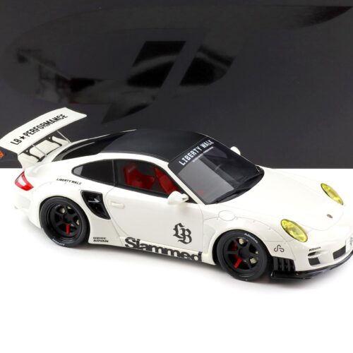1:18 GT Spirit GT958 Porsche 911 997 Turbo LB-Works Liberty Walk white