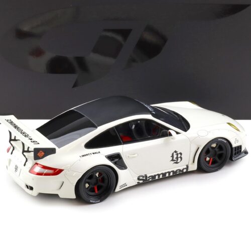 1:18 GT Spirit GT958 Porsche 911 997 Turbo LB-Works Liberty Walk white