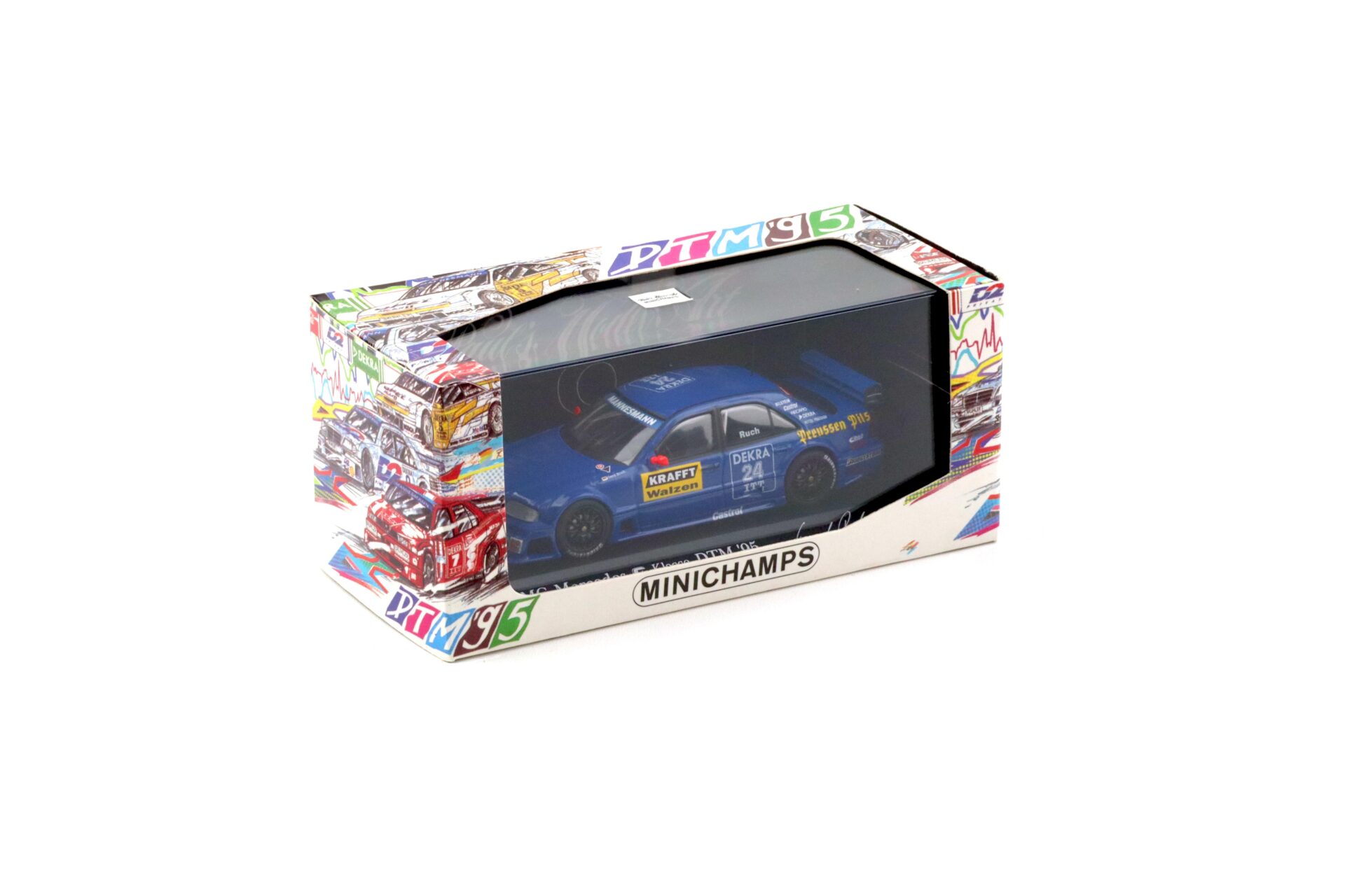 1:43 Minichamps AMG Mercedes C-Class DTM 1995 Ruch Motorsport #24 G.Ruch