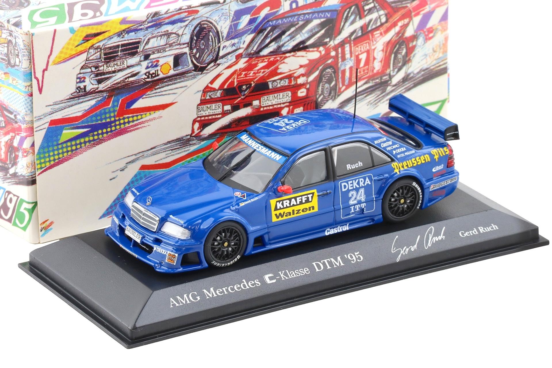 1:43 Minichamps AMG Mercedes C-Class DTM 1995 Ruch Motorsport #24 G.Ruch