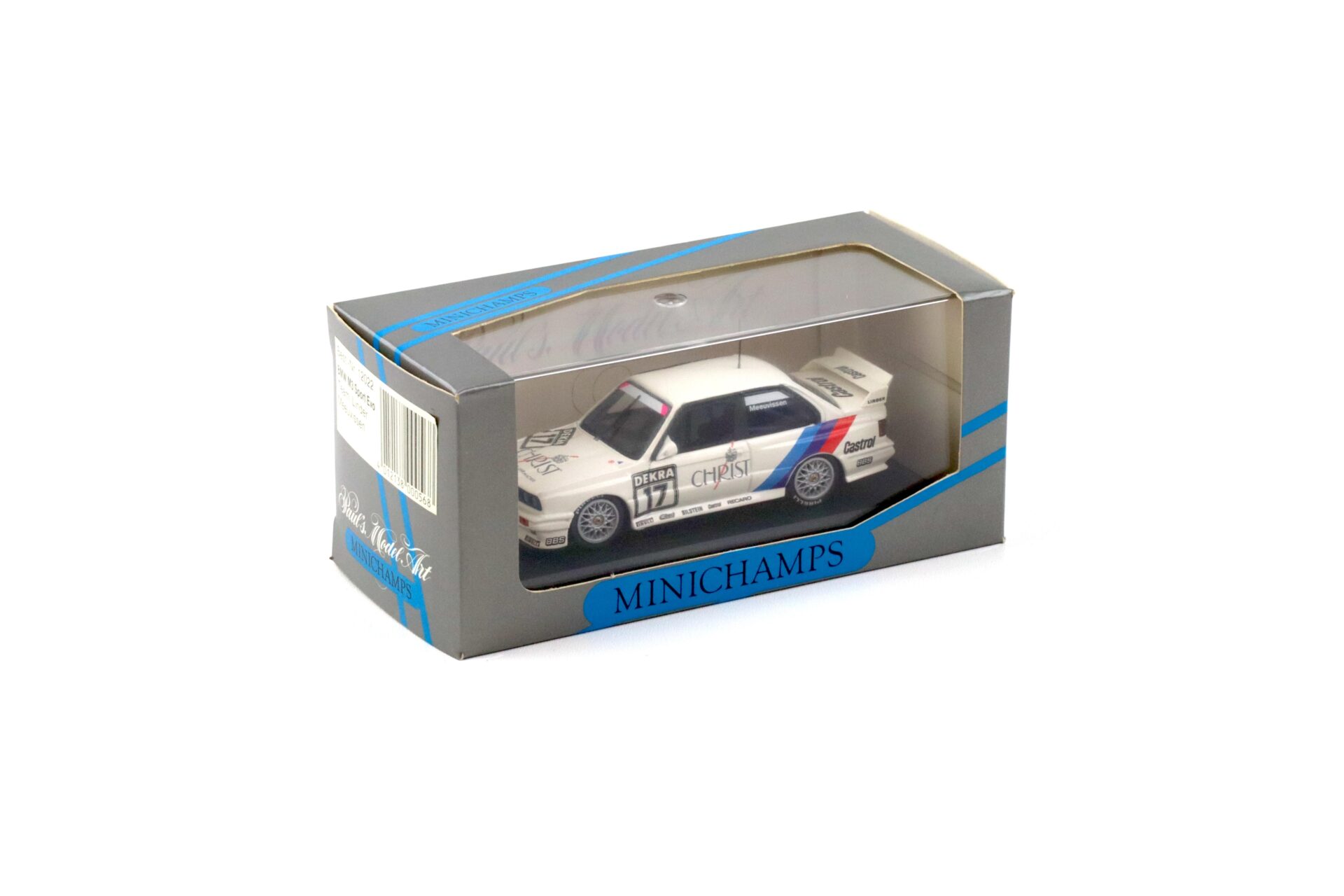 1:43 Minichamps BMW M3 E30 Sport Evo Team Linder #17 Meeuvissen Christ