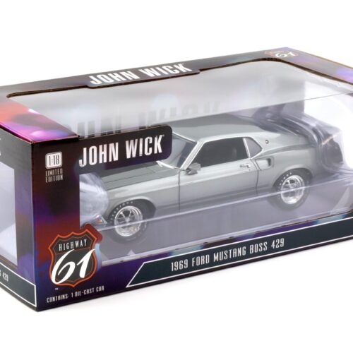 1:18 Highway61 Ford Mustang Boss 429 JOHN WICK grey/ black 1969