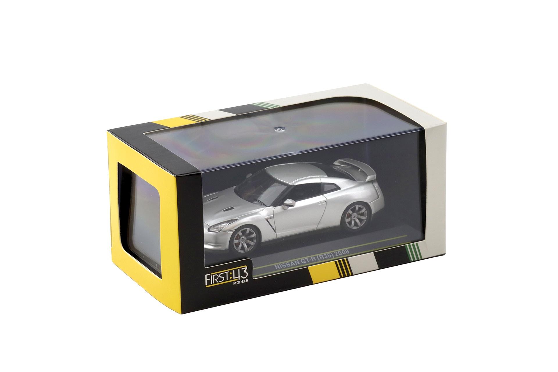 1:43 First43 Nissan GT-R R35 Coupe 2008 silver metallic