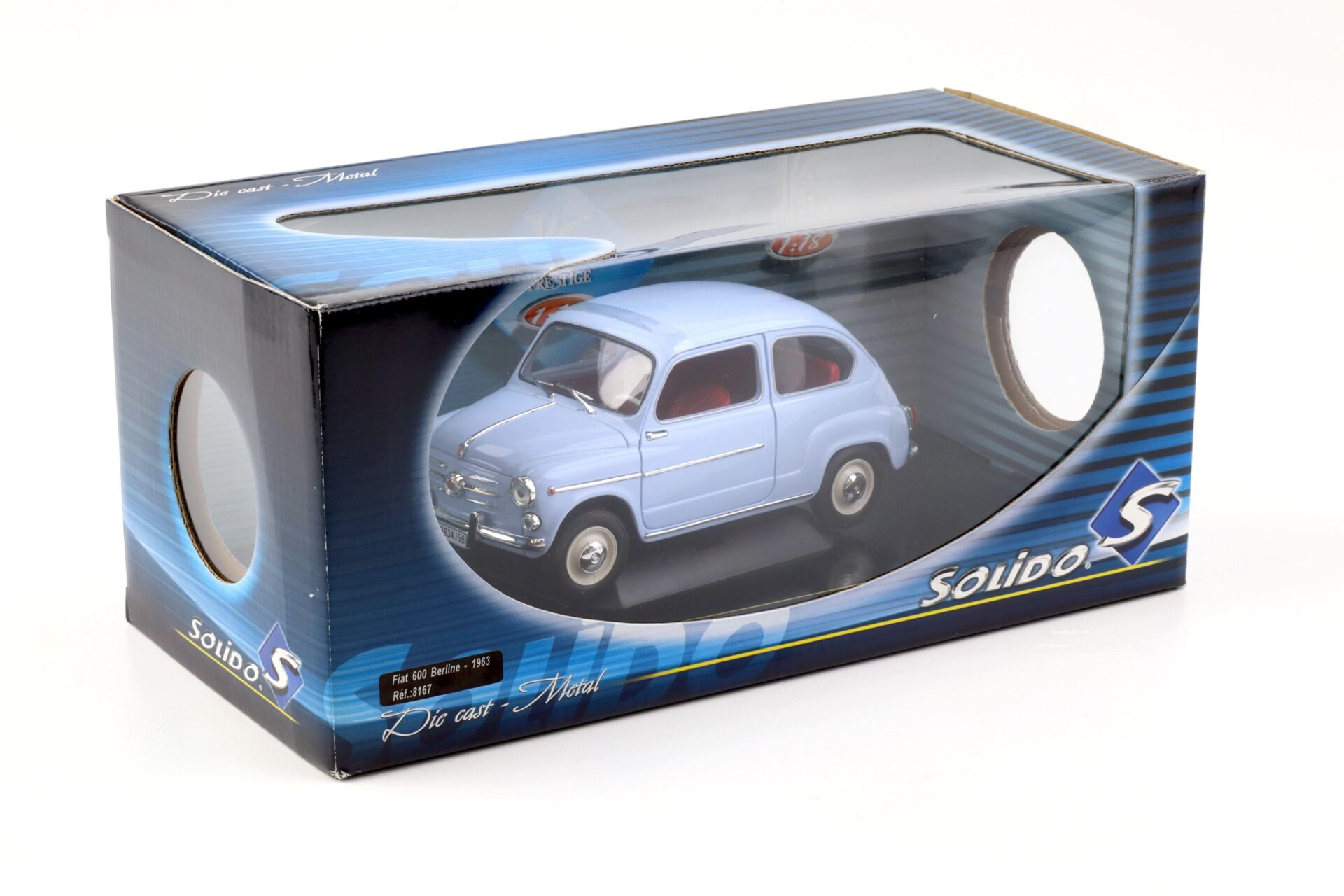 1:18 Solido Fiat 600 Berline 1963 light blue