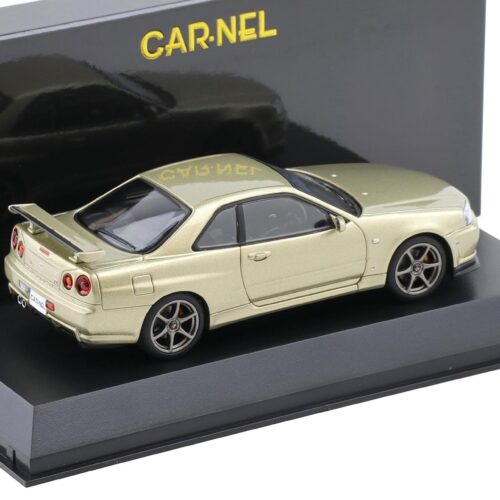 1:43 CAR-NEL by Kyosho Nissan Skyline GT-R (R34) M-SPEC II NÜR 2002 Silica Brass