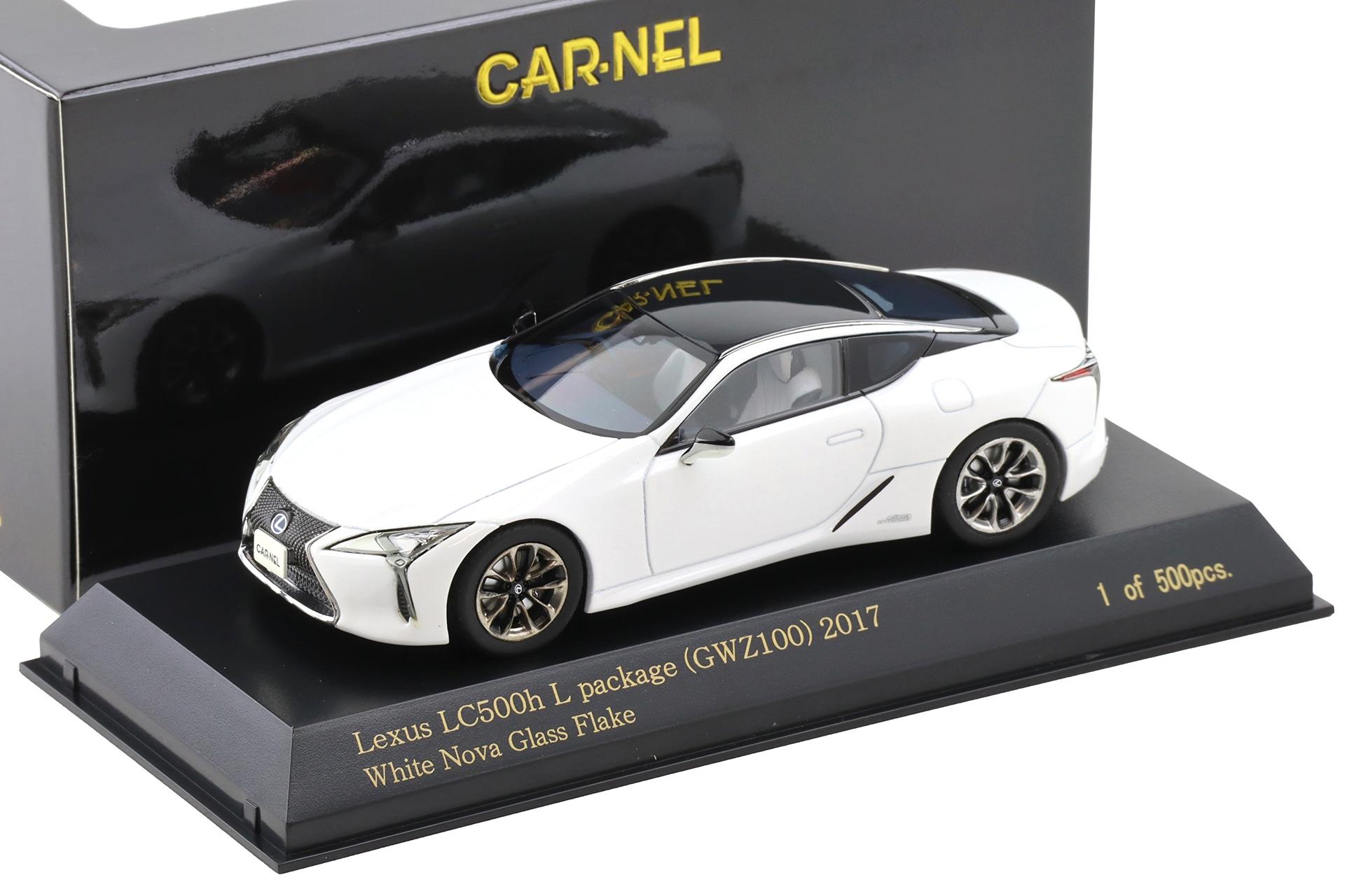 1:43 CAR-NEL by Kyosho Lexus LC500h L Package (GWZ100) 2017 white