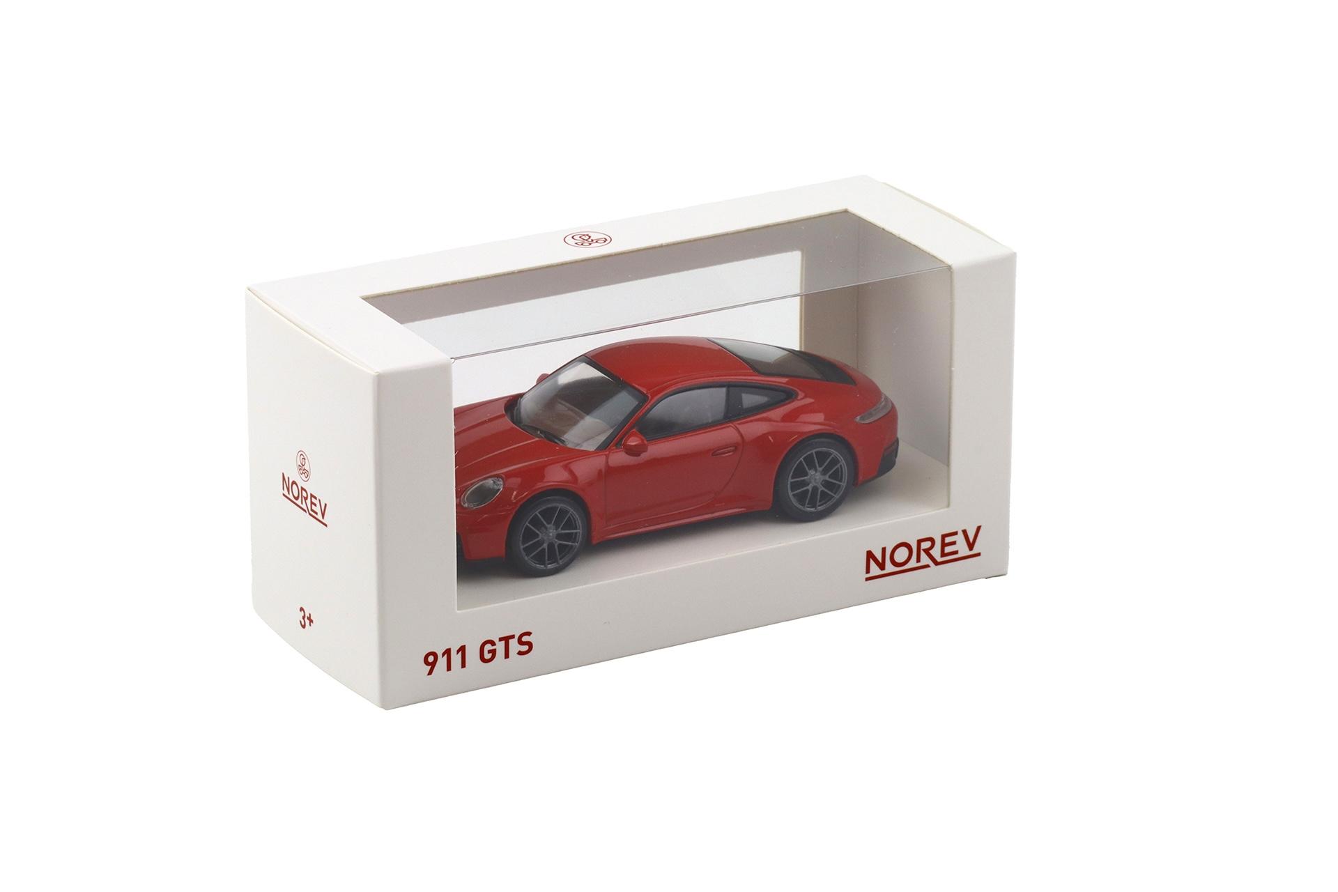 1:43 Norev Jet Car Porsche 911 992.2 Carrera GTS Coupe 2024 Carmin red