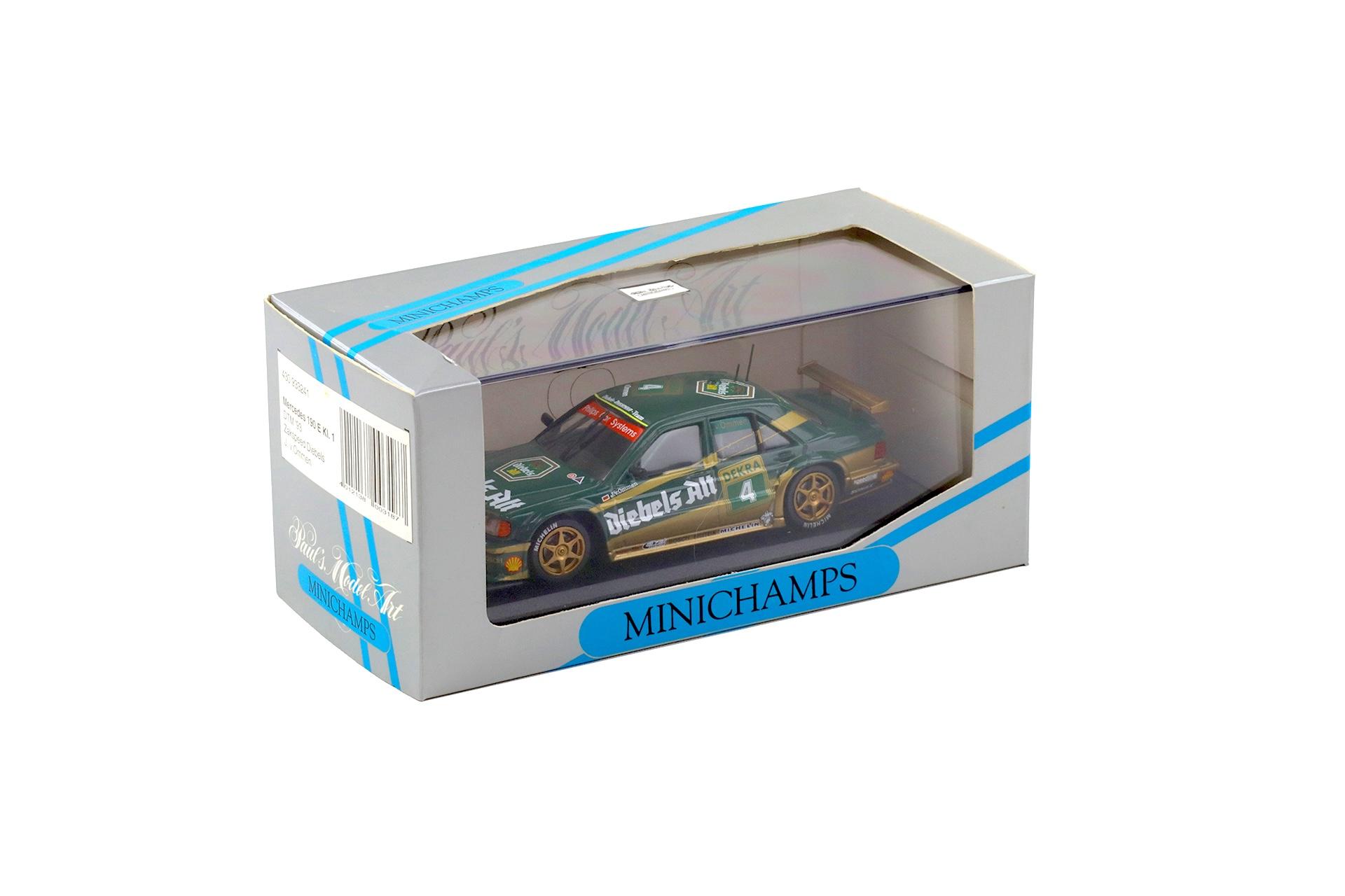 1:43 Minichamps Mercedes 190E Kl.1 DTM 1993 Zakspeed Diebels J.v.Ommen #4