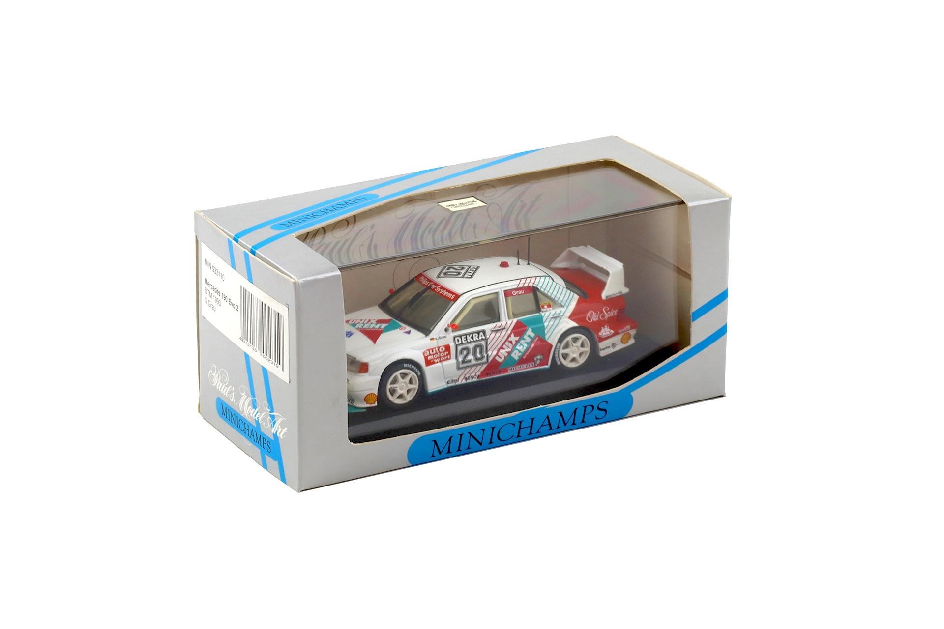 1:43 Minichamps Mercedes 190E EVO 2 DTM 1993 S.Grau #20