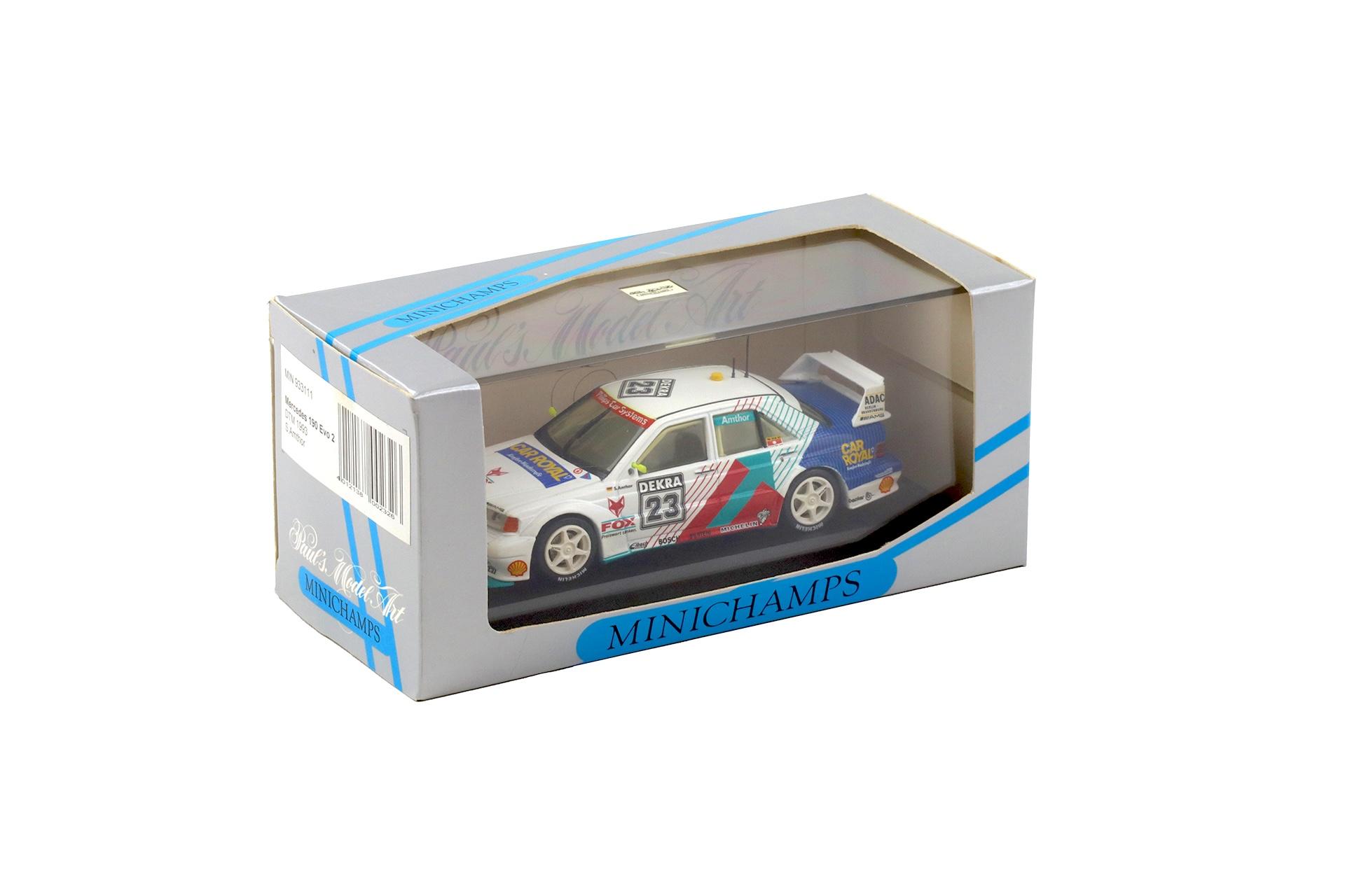 1:43 Minichamps Mercedes 190E EVO 2 DTM 1993 S.Amthor #23