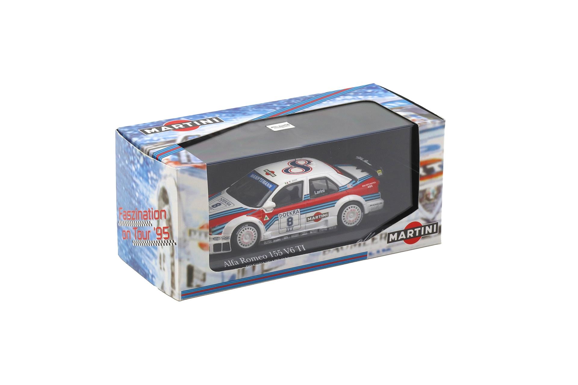 1:43 Minichamps Alfa Romeo 155 V6 TI Presentation DTM 1995 N.Larini #8 Martini