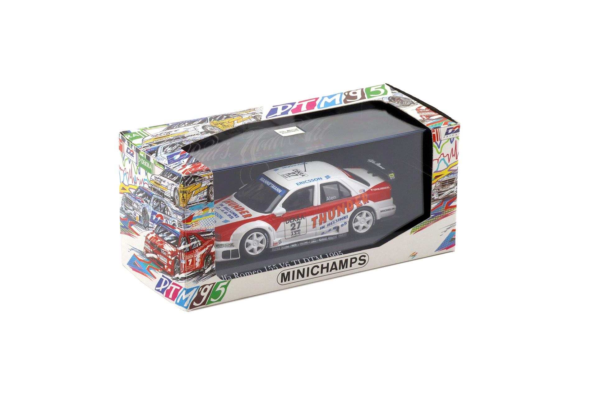 1:43 Minichamps Alfa Romeo 155 V6 TI DTM 1995 Presentation #27 M.Alen