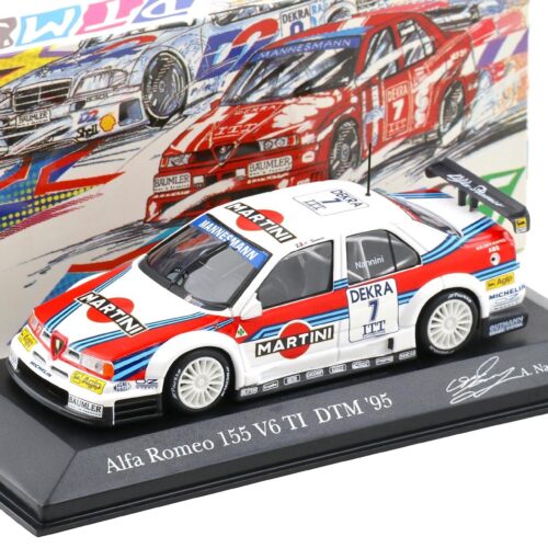 1:43 Minichamps Alfa Romeo 155 V6 TI DTM 1995 Martini Racing #7 A.Nannini