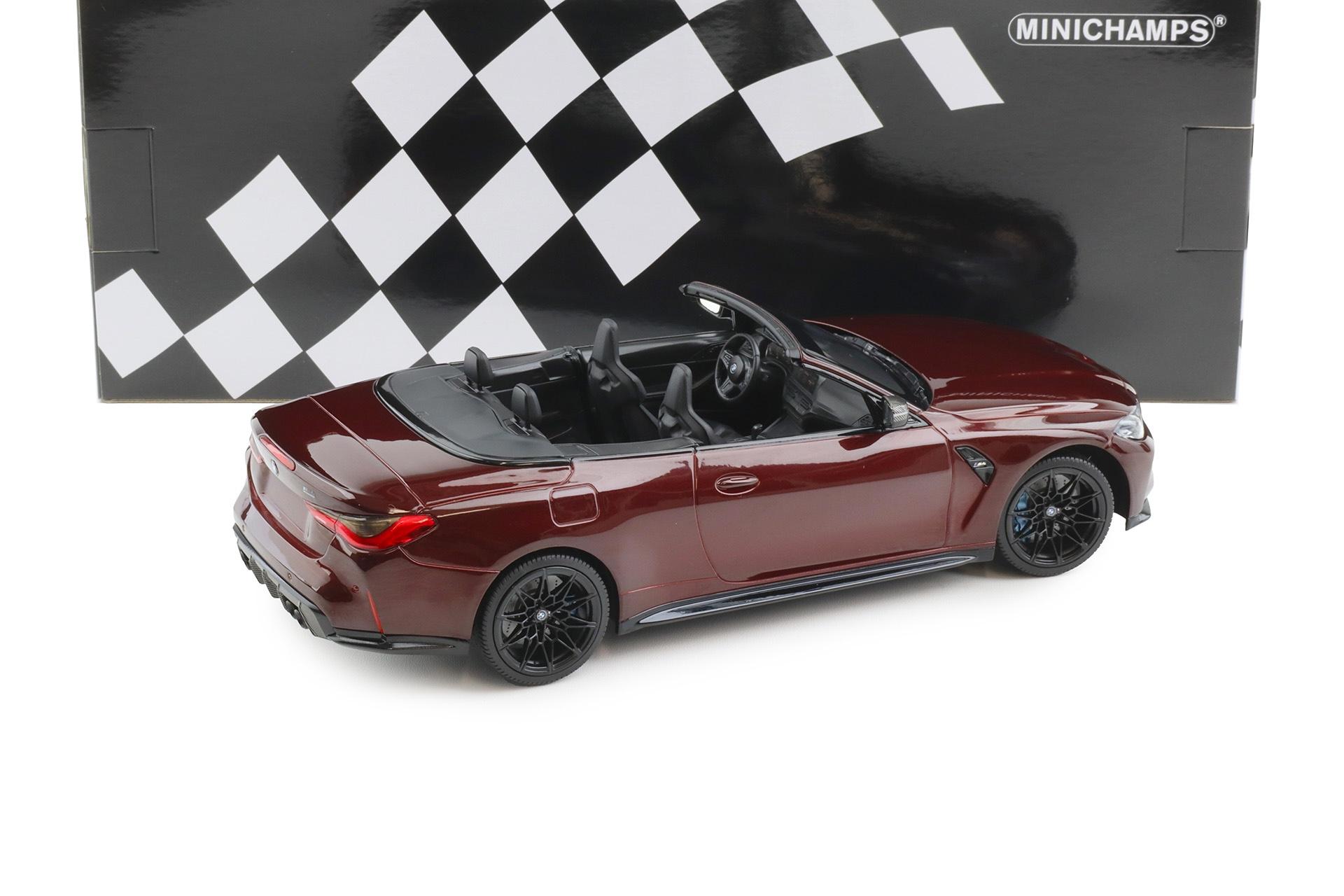 1:18 Minichamps BMW M4 Convertible (G83) metallic dark red 2020
