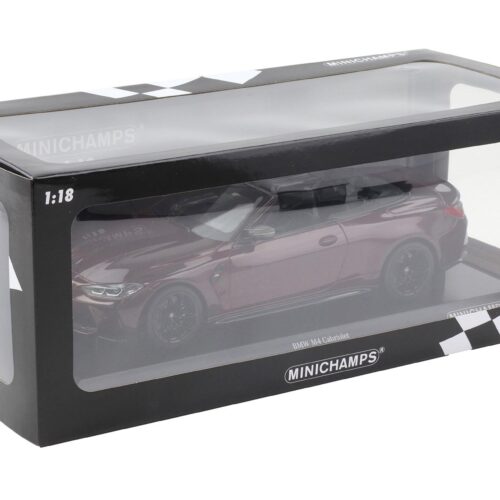 1:18 Minichamps BMW M4 Convertible (G83) metallic dark red 2020