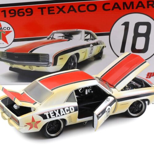1:18 GMP 1969 Chevrolet Camaro Pro Touring RS Texaco #18 Dirty Version