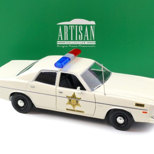1:18 Greenlight Artisan 1975 Dodge Coronet Hazzard Country Sheriff Police