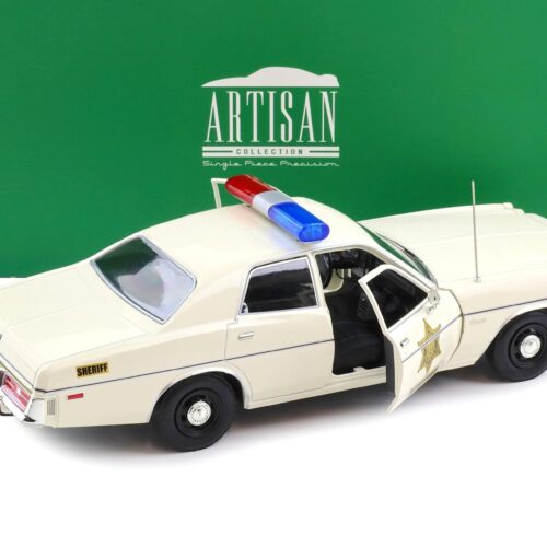1:18 Greenlight Artisan 1975 Dodge Coronet Hazzard Country Sheriff Police