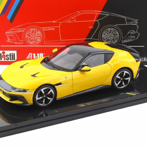 1:18 Polistil Ferrari 12Cilindri Coupe 2024 Modena yellow with Showcase Limited
