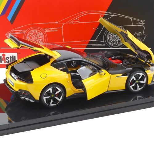 1:18 Polistil Ferrari 12Cilindri Coupe 2024 Modena yellow with Showcase Limited