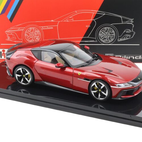 1:18 Polistil Ferrari 12Cilindri Coupe 2024 Rosso Imola red with Showcase Limited