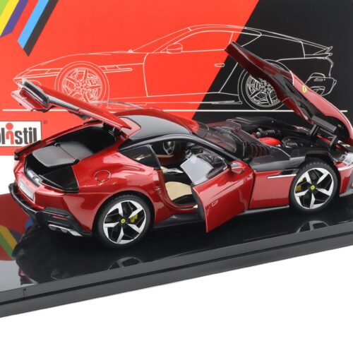1:18 Polistil Ferrari 12Cilindri Coupe 2024 Rosso Imola red with Showcase Limited