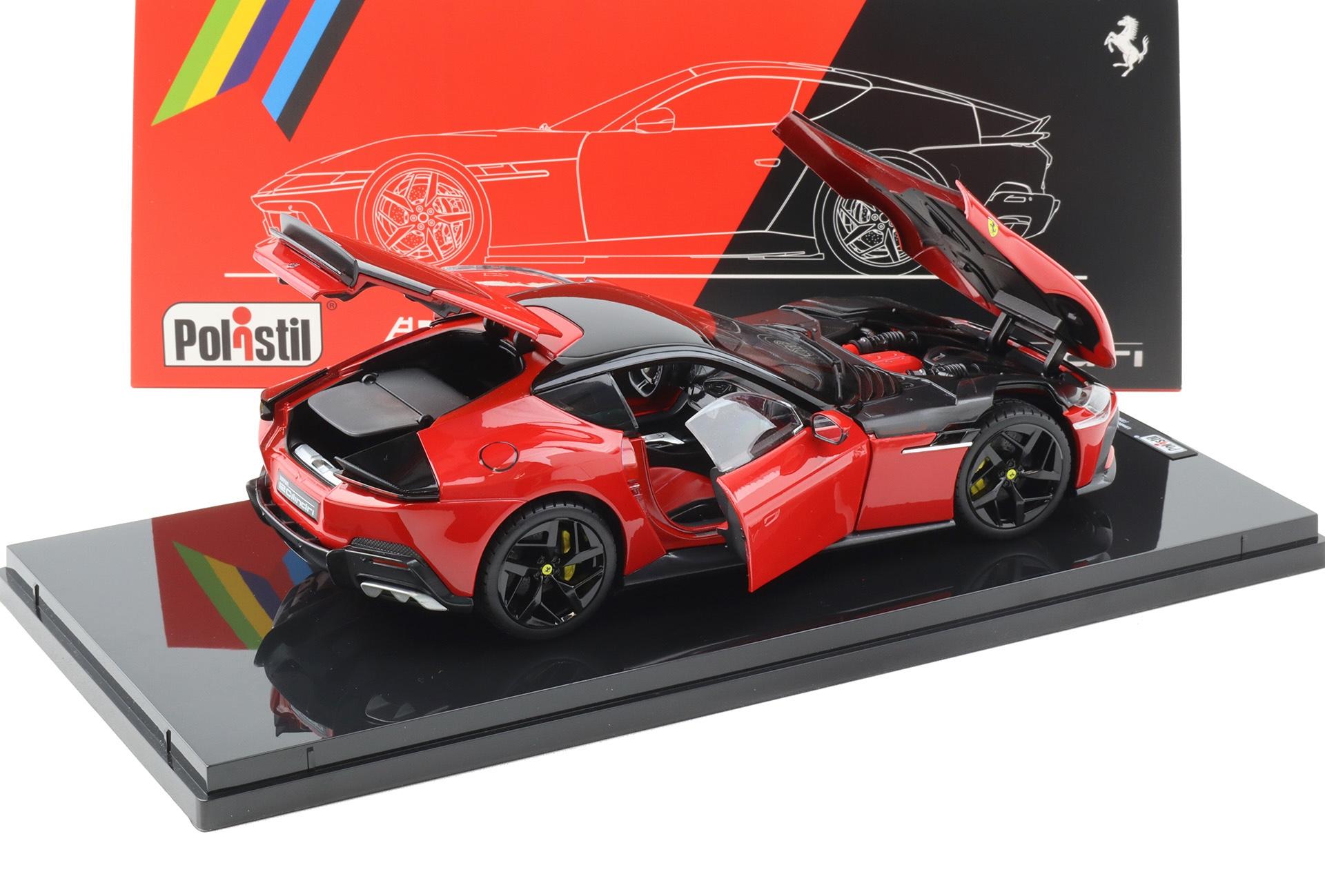 1:18 Polistil Ferrari 12Cilindri Coupe 2024 Rosso Corsa red with Showcase Limited