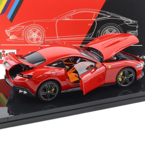1:18 Polistil Ferrari Roma Coupe 2019 Rosso Corsa red with Showcase Limited