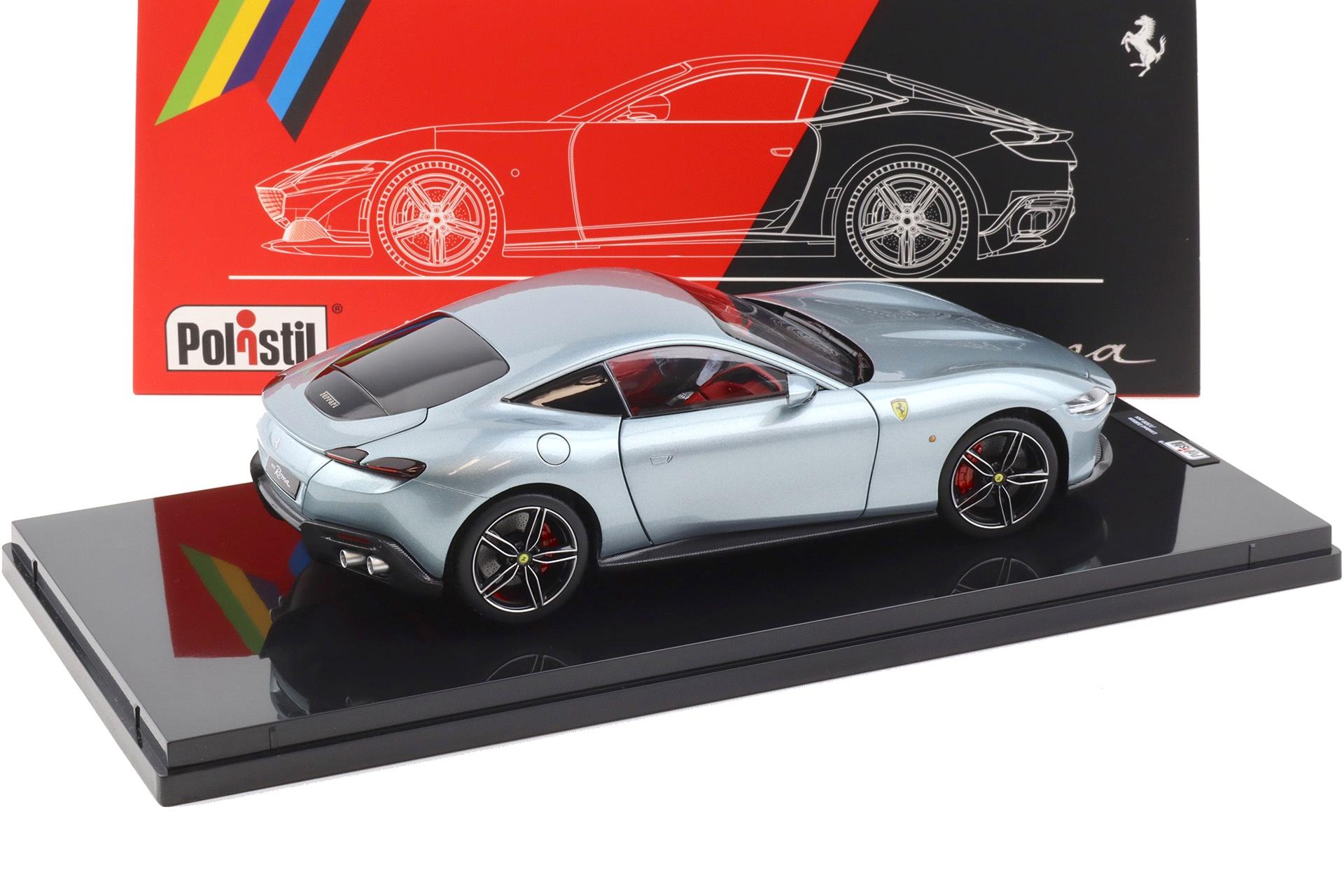 1:18 Polistil Ferrari Roma Coupe 2019 Grigio Titan grey metallic with Showcase Limited