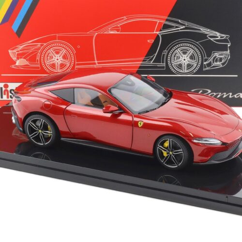 1:18 Polistil Ferrari Roma Coupe 2019 Rosso Magma red metallic with Showcase Limited