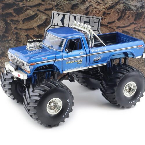 1:18 Greenlight 1974 Ford F-250 Bigfoot Monster Truck The Original blue metallic