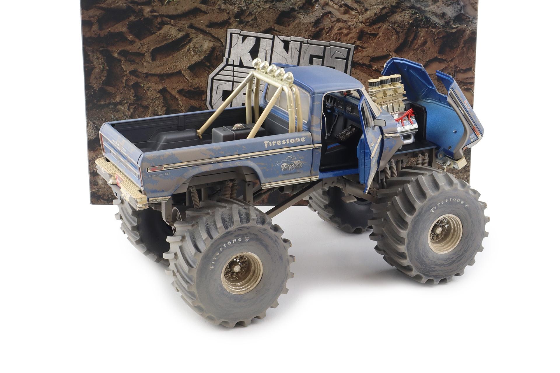 1:18 Greenlight 1974 Ford F-250 Bigfoot Monster Truck The Original Dirty Version