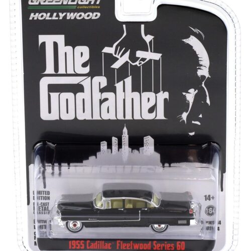 1:64 Greenlight 1955 Cadillac Fleetwood Series 60 The Godfather black