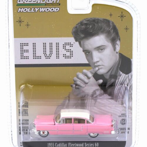 1:64 Greenlight 1955 Cadillac Fleetwood Series 60 Elvis Presley Pink Cadillac