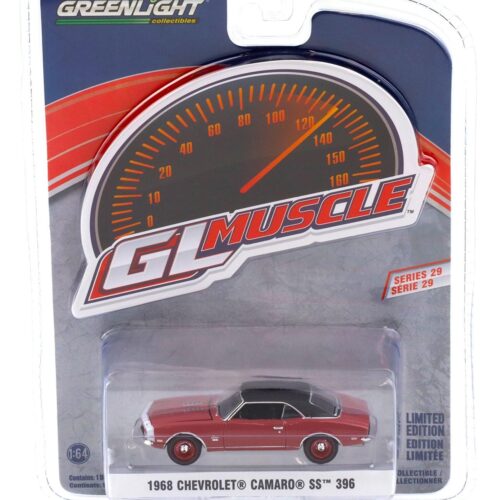 1:64 Greenlight GL Muscle 1968 Chevrolet Camaro SS 396 Cordova Maroon