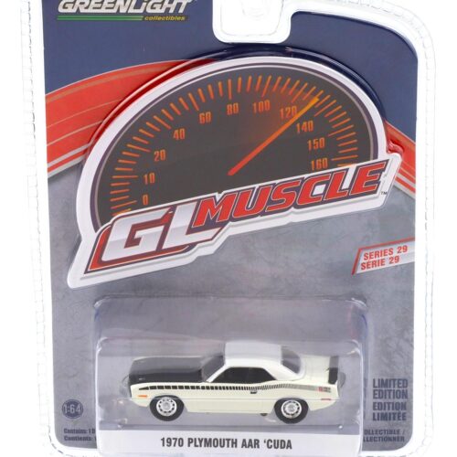 1:64 Greenlight GL Muscle 1970 Plymouth AAR Cuda Alpine white