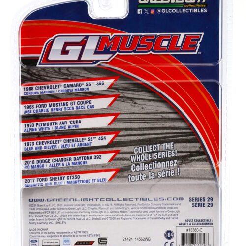 1:64 Greenlight GL Muscle 1970 Plymouth AAR Cuda Alpine white