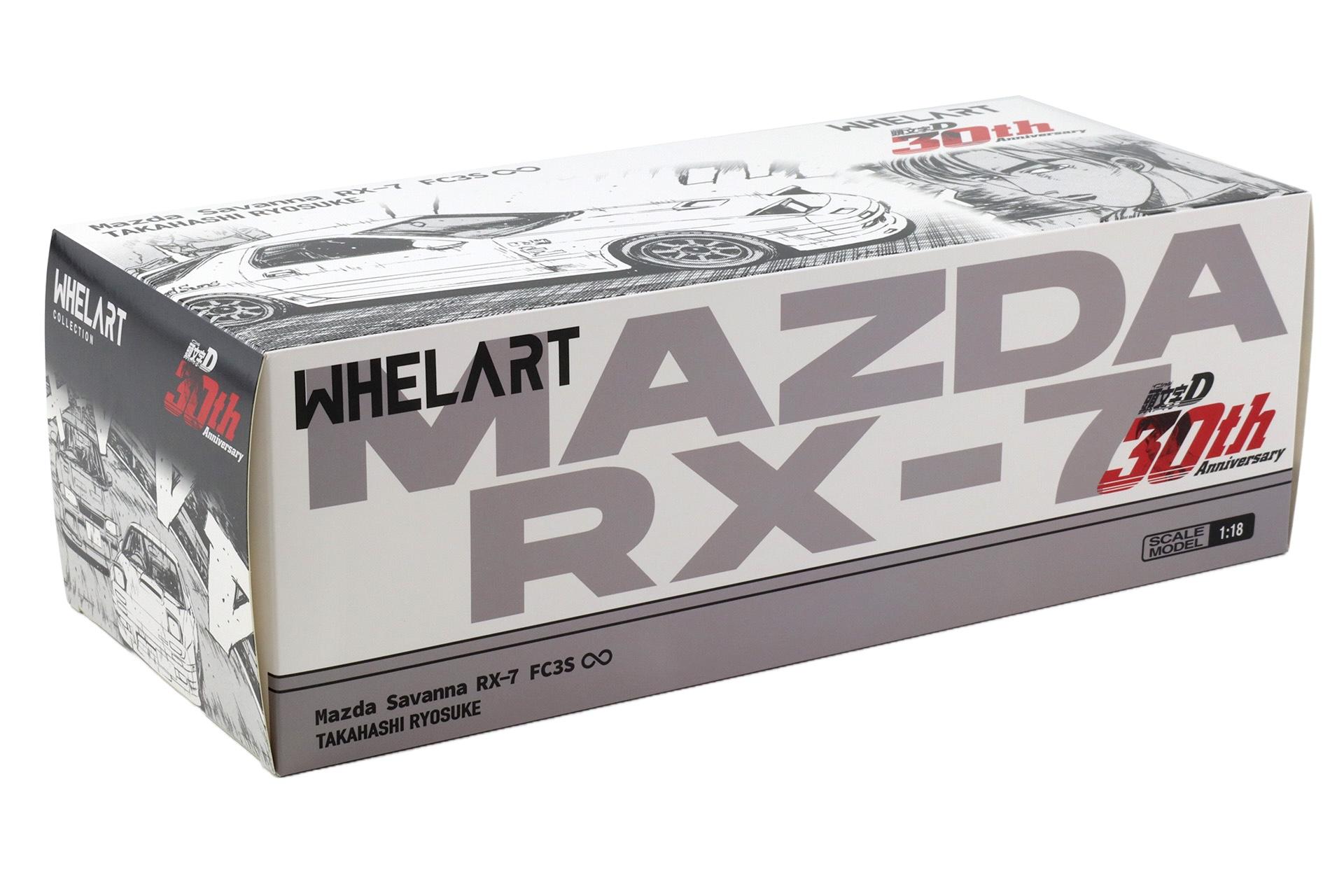 1:18 Whelart Mazda Savanna RX-7 FC3S Initial D 30th Anniversary Takahashi Ryosuke